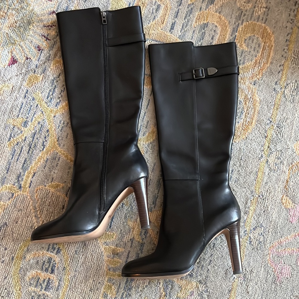 Coach Jo Semi Matte Calf Heeled Boot